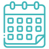 Icon of a monthly calendar